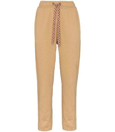 Shop Burberry Raine Logo Track Trousers In Neutral