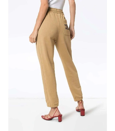 Shop Burberry Raine Logo Track Trousers In Neutral