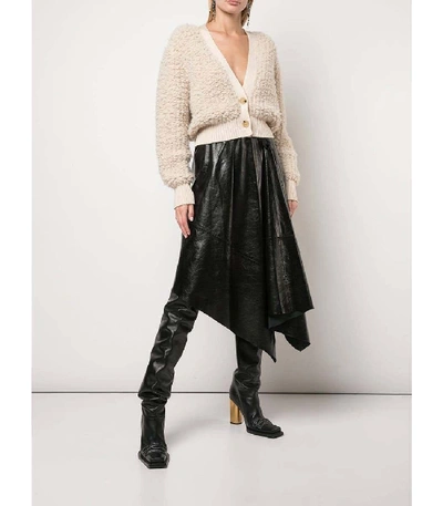 Shop Proenza Schouler Alpaca Cropped Cardigan In Neutral