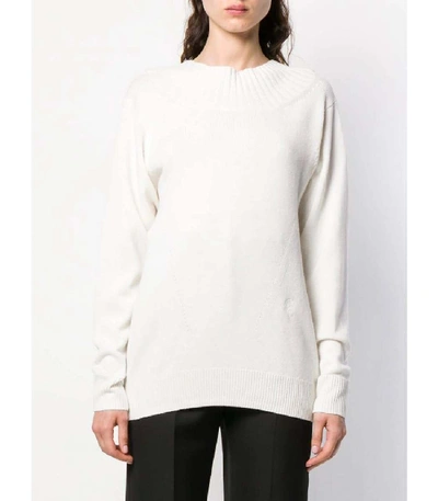 Shop Chloé Cutout Back Sweater In White