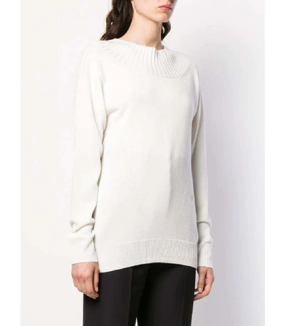 Shop Chloé Cutout Back Sweater In White