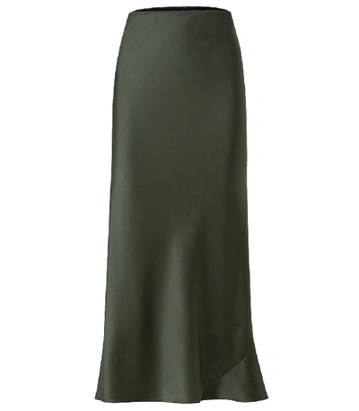 Shop Dorothee Schumacher Shimmering Mystery Skirt In True Khaki