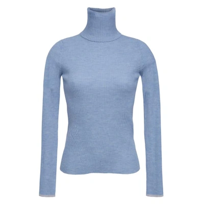 Shop Eleven Six Edie T-neck Sweater - Powder Blue
