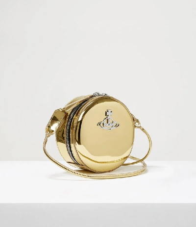 Shop Vivienne Westwood Johanna Round Crossbody Bag Gold