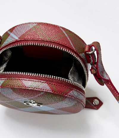 Shop Vivienne Westwood Derby Round Crossbody Bag Vivienne's Tartan