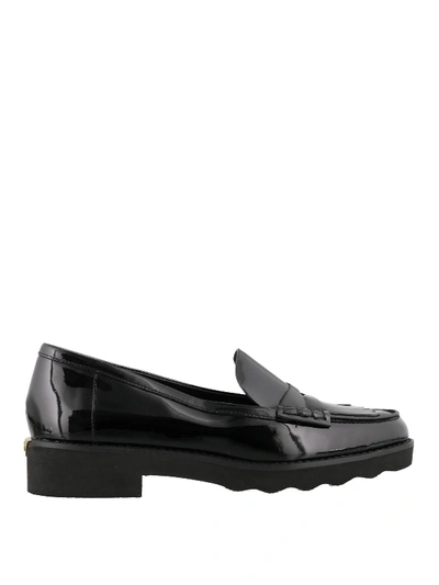 Shop Michael Kors Alberta Patent Leather Loafers In Black