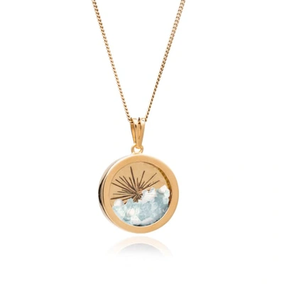 Shop Rachel Jackson London Sunburst Birthstone Amulet Necklace Gold March