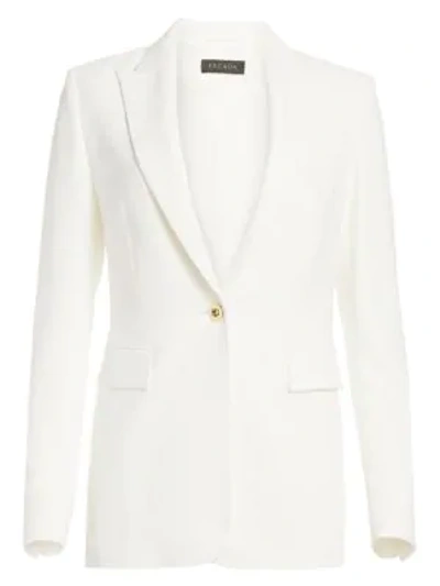 Shop Escada Women's Begask One Button Crepe Jacket In Ivory