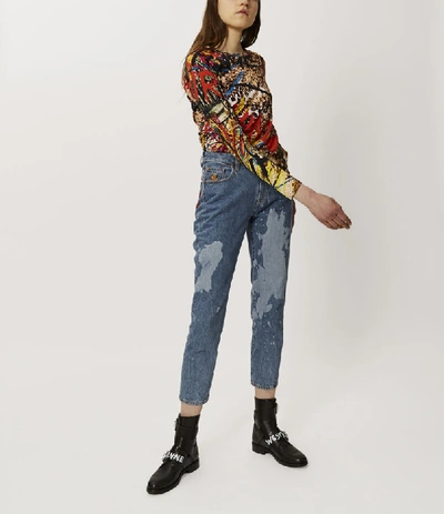 Shop Vivienne Westwood Tapestry Long Sleeves Multicoloured In Multicolor Print