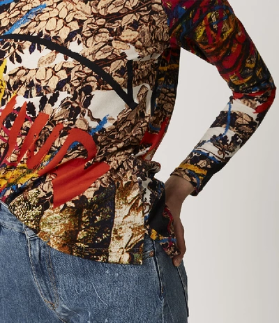 Shop Vivienne Westwood Tapestry Long Sleeves Multicoloured In Multicolor Print