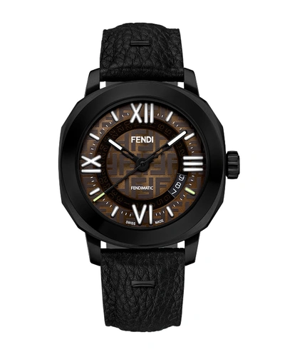 Shop Fendi Men's Selleria Automatic Watch W/ Interchangeable Straps In Multi