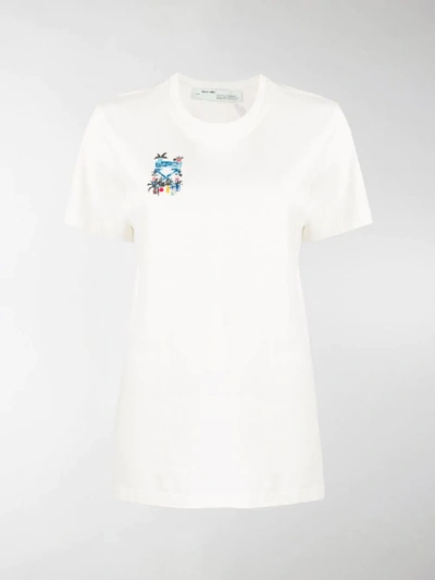 Shop Off-white Arrows Sketch Print T-shirt In White