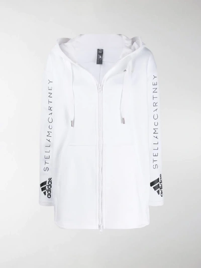 Shop Adidas By Stella Mccartney Oversized Track Jacket In White