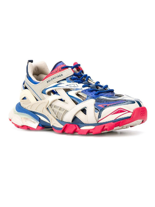 balenciaga track 2 beige blue red