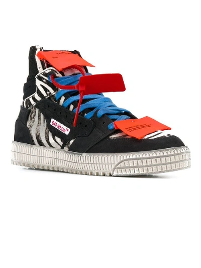 Shop Off-white Off Court 3.0 Hi-top Zebra Print Sneakers