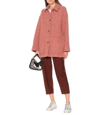 Shop Acne Studios Wool-blend Jacket In Pink