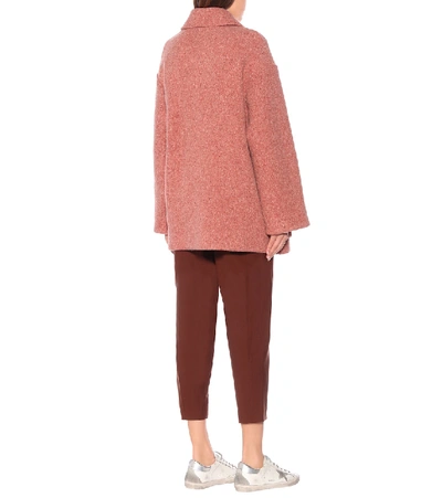 Shop Acne Studios Wool-blend Jacket In Pink