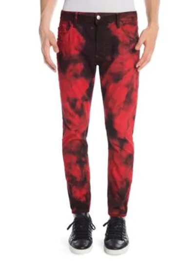Shop Dsquared2 Skater Maracuto Wash Skinny Jeans In Red