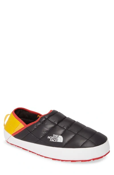 Shop The North Face Thermoball(tm) Traction Water Resistant Slipper In Tnf Black/ Tnf Yellow