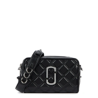 Shop Marc Jacobs The Softshot 21 Black Leather Cross-body Bag
