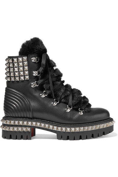 leather studded boots