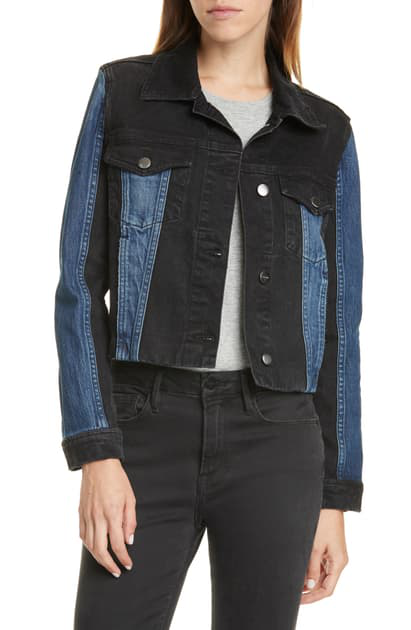 Frame Color Block Denim Jacket In Joker Modesens