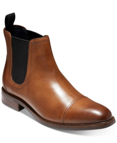 Shop Cole Haan Conway Chelsea Waterproof Boots Men's Shoes In British Tan