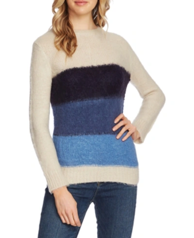 Shop Vince Camuto Colorblocked Sweater In Almond Beige