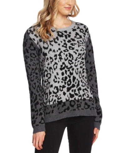 Shop Vince Camuto Leopard-print Colorblocked Sweater