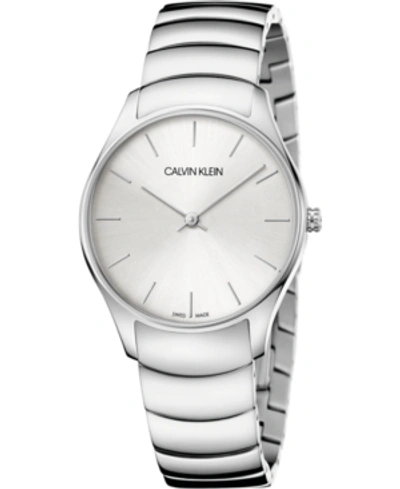 Shop Calvin Klein Women's Classic Too Stainless Steel Bracelet Watch 32mm