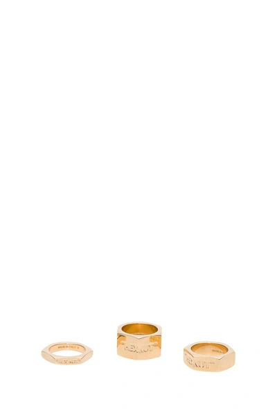 Shop Off-white Bolt Ring In Oro