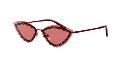 Shop Valentino Woman Sunglasses Va2033 In Red