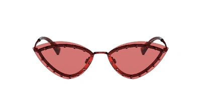 Shop Valentino Woman Sunglasses Va2033 In Red