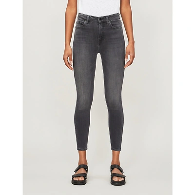 Shop 7 For All Mankind Aubrey Skinny High-rise Jeans In Mistery