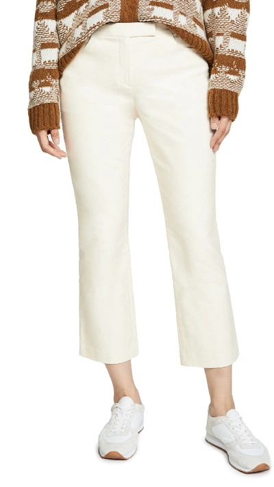 Shop Theory Crop Pants In Ivory