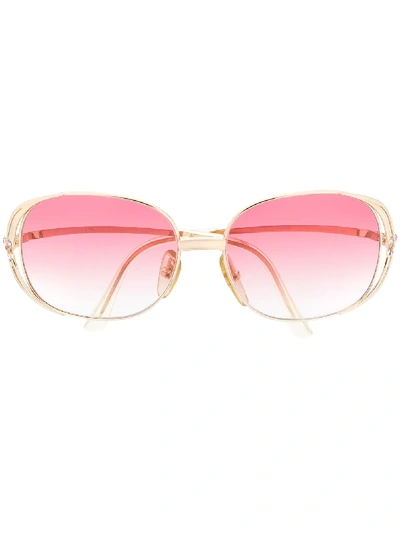 Pre-owned Dior 1980s  Round Sunglasses In Pink