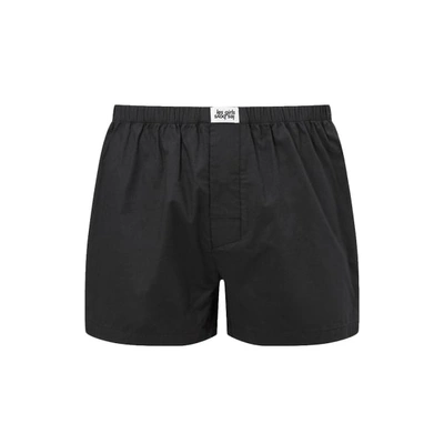 Shop Les Girls Les Boys Classic Woven Boxers In Grey