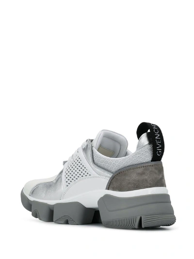 Shop Givenchy Jaw Low Leather Sneakers In White