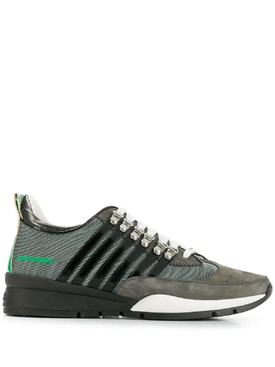 Shop Dsquared2 Laced Nylon Sneaker In Grey