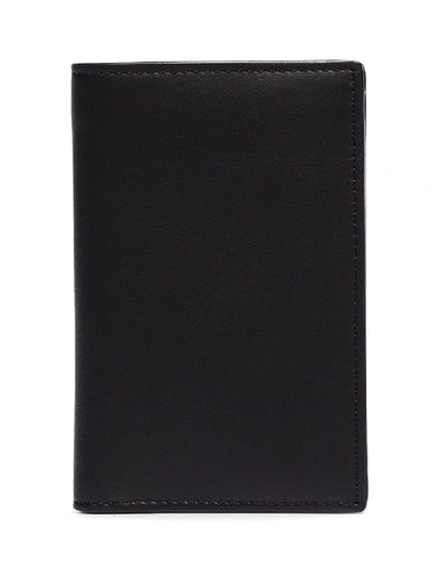 Shop Fendi Leather Credit Card Holder In Black