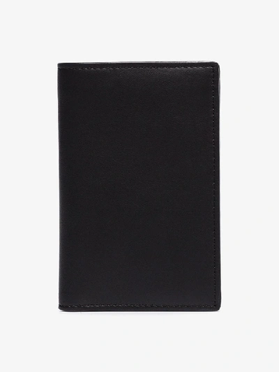 Shop Fendi Leather Credit Card Holder In Black