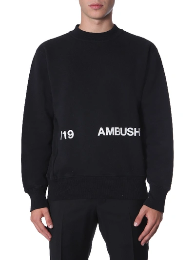 Shop Ambush Crew Neck Sweatshirt In Black