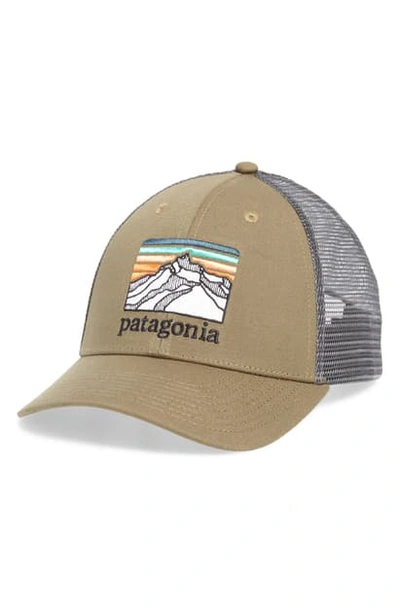Shop Patagonia Ridge Lopro Trucker Hat In Sage Khaki