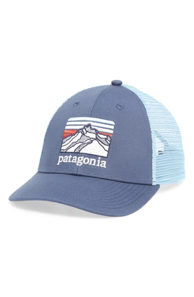 Shop Patagonia Ridge Lopro Trucker Hat In Dolomite Blue