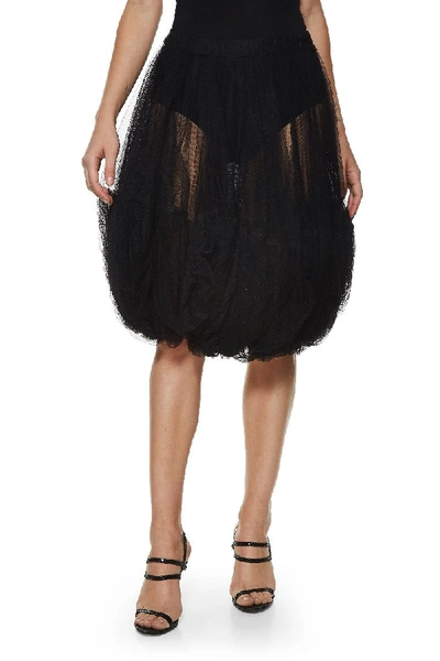 Pre-owned Comme Des Garçons Black Tulle Bubble Skirt