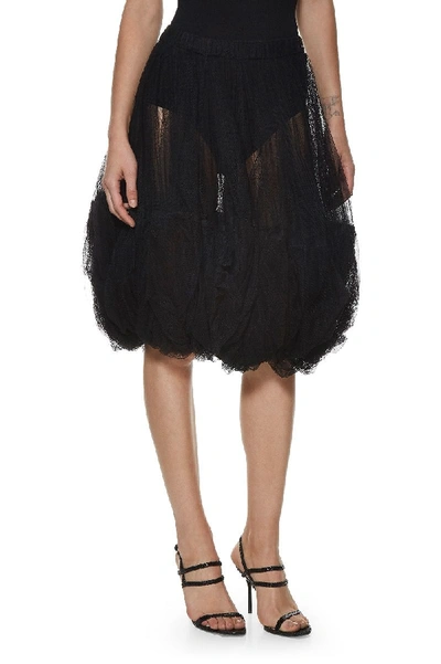 Pre-owned Comme Des Garçons Black Tulle Bubble Skirt