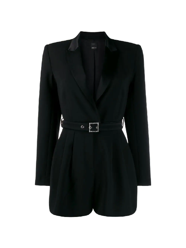 tuxedo playsuit black