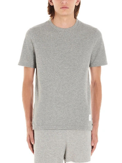 Shop Thom Browne Men's Grey Cotton T-shirt