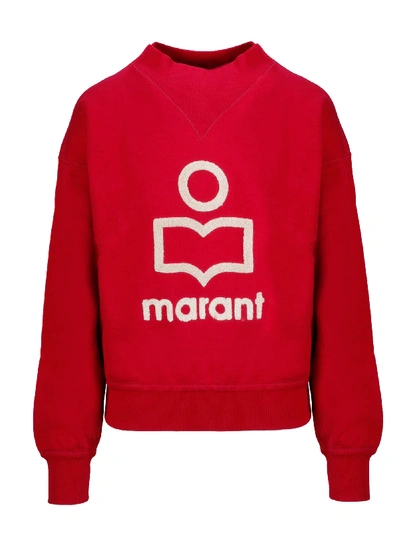 Shop Isabel Marant Étoile Red Cotton Sweatshirt