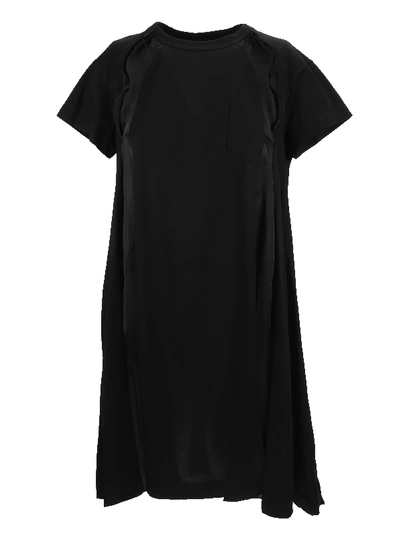 Shop Sacai Black Cotton Dress